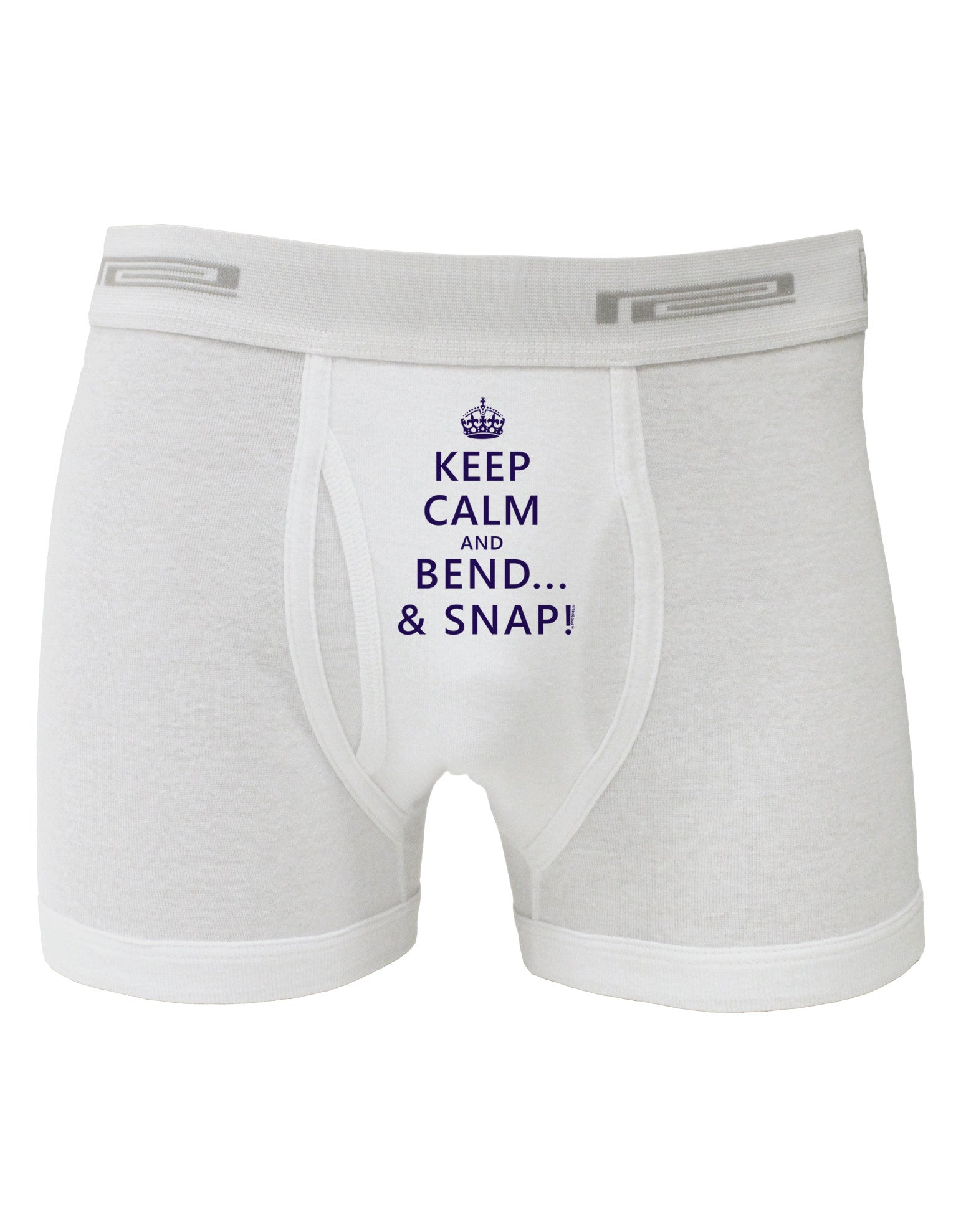 Keep Calm and Bend and Snap Boxer Briefs-Boxer Briefs-TooLoud-White-Small-Davson Sales
