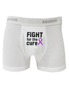 Fight for the Cure - Purple Ribbon Epilepsy Boxer Briefs-Boxer Briefs-TooLoud-White-Small-Davson Sales