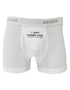 I Went Outside Once Text Boxer Briefs-Boxer Briefs-TooLoud-White-Small-Davson Sales