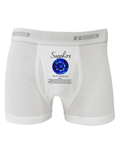 Birthstone Sapphire Boxer Briefs-Boxer Briefs-TooLoud-White-Small-Davson Sales