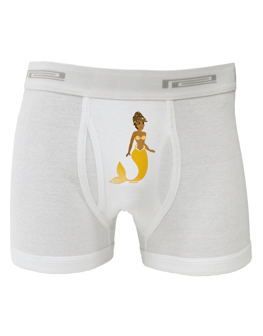 Mermaid Design - Yellow Boxer Briefs-Boxer Briefs-TooLoud-White-Small-Davson Sales