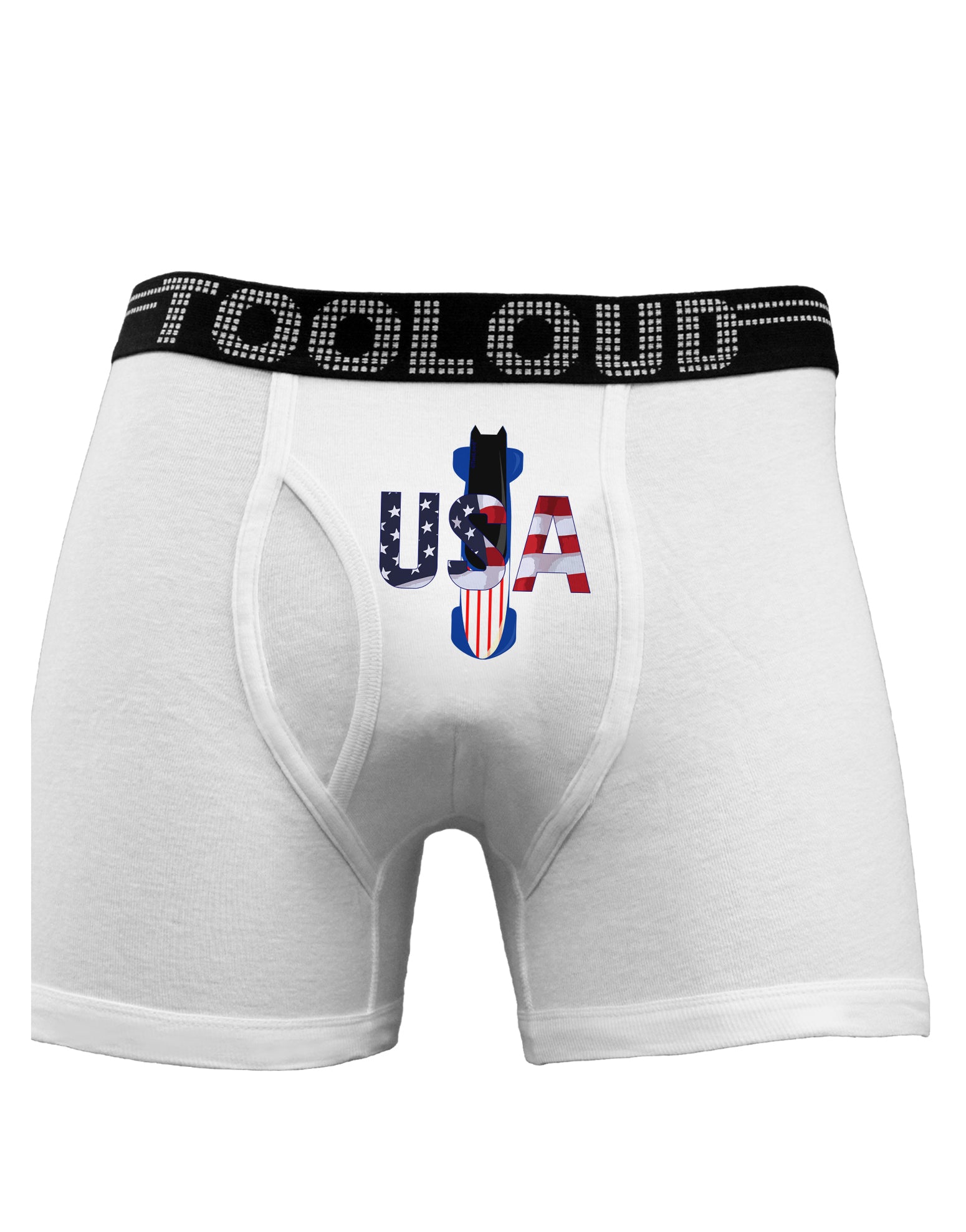 USA Bobsled Boxer Briefs by TooLoud-Boxer Briefs-TooLoud-White-Small-Davson Sales