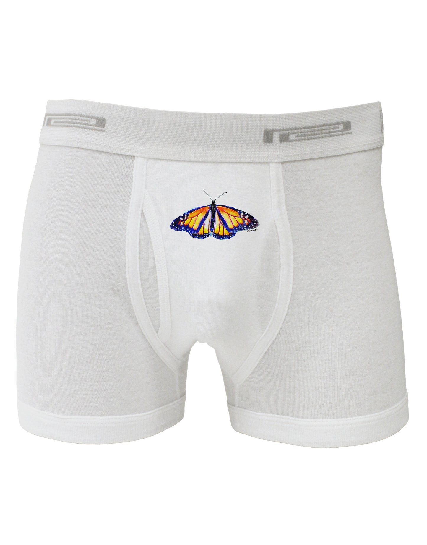TooLoud Watercolor Monarch Butterfly Boxer Briefs-Boxer Briefs-TooLoud-White-Small-Davson Sales