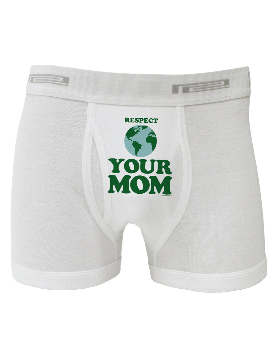 Respect Your Mom - Mother Earth Design - Color Boxer Briefs-Boxer Briefs-TooLoud-White-Small-Davson Sales