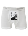 Oakland Text Bay Bridge Boxer Briefs-Boxer Briefs-TooLoud-White-Small-Davson Sales