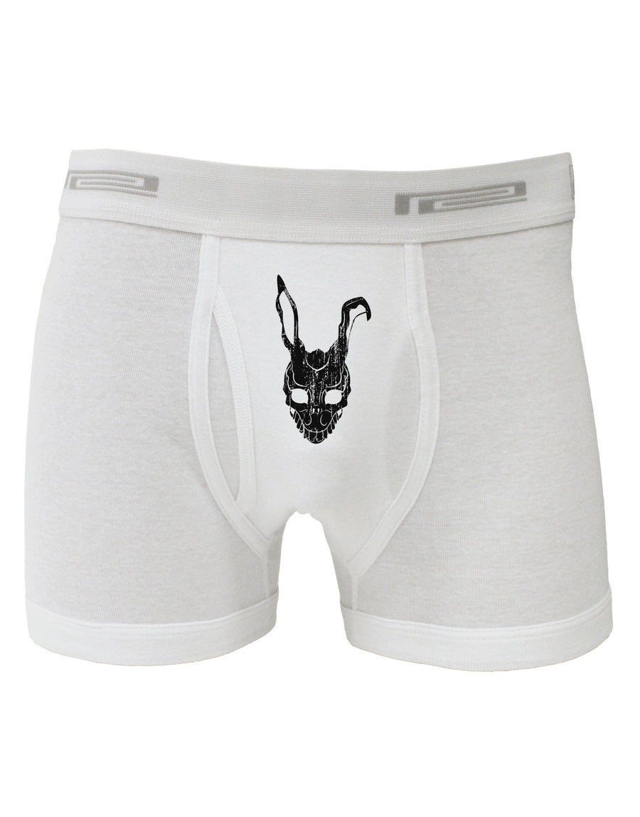 Scary Bunny Face Black Distressed Boxer Briefs-Boxer Briefs-TooLoud-White-Small-Davson Sales