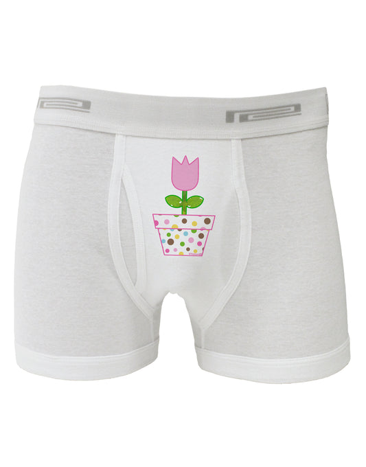 Easter Tulip Design - Pink Boxer Briefs by TooLoud-Boxer Briefs-TooLoud-White-Small-Davson Sales