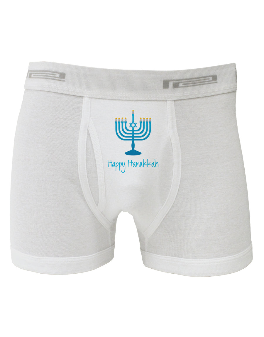 Happy Hanukkah Menorah Boxer Briefs-Boxer Briefs-TooLoud-White-Small-Davson Sales