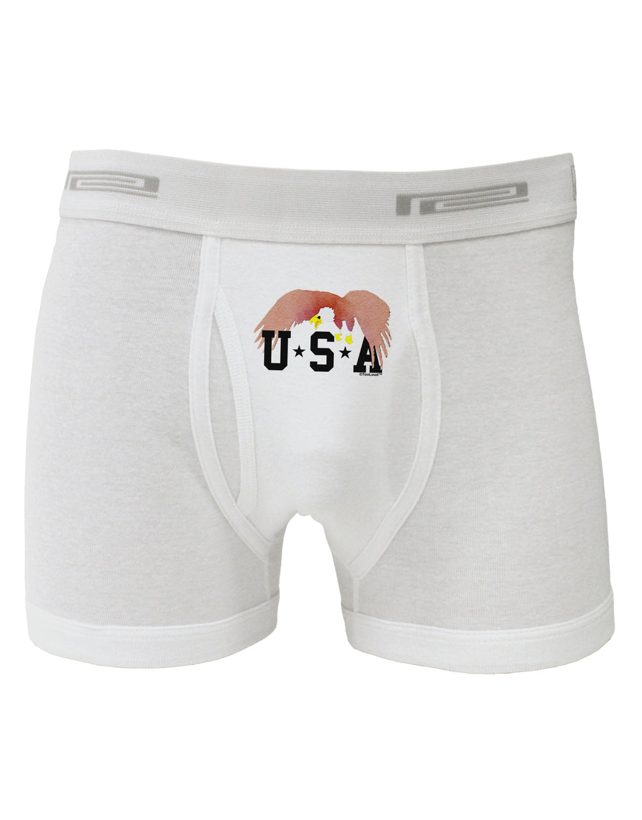 Bald Eagle USA Boxer Briefs-Boxer Briefs-TooLoud-White-Small-Davson Sales