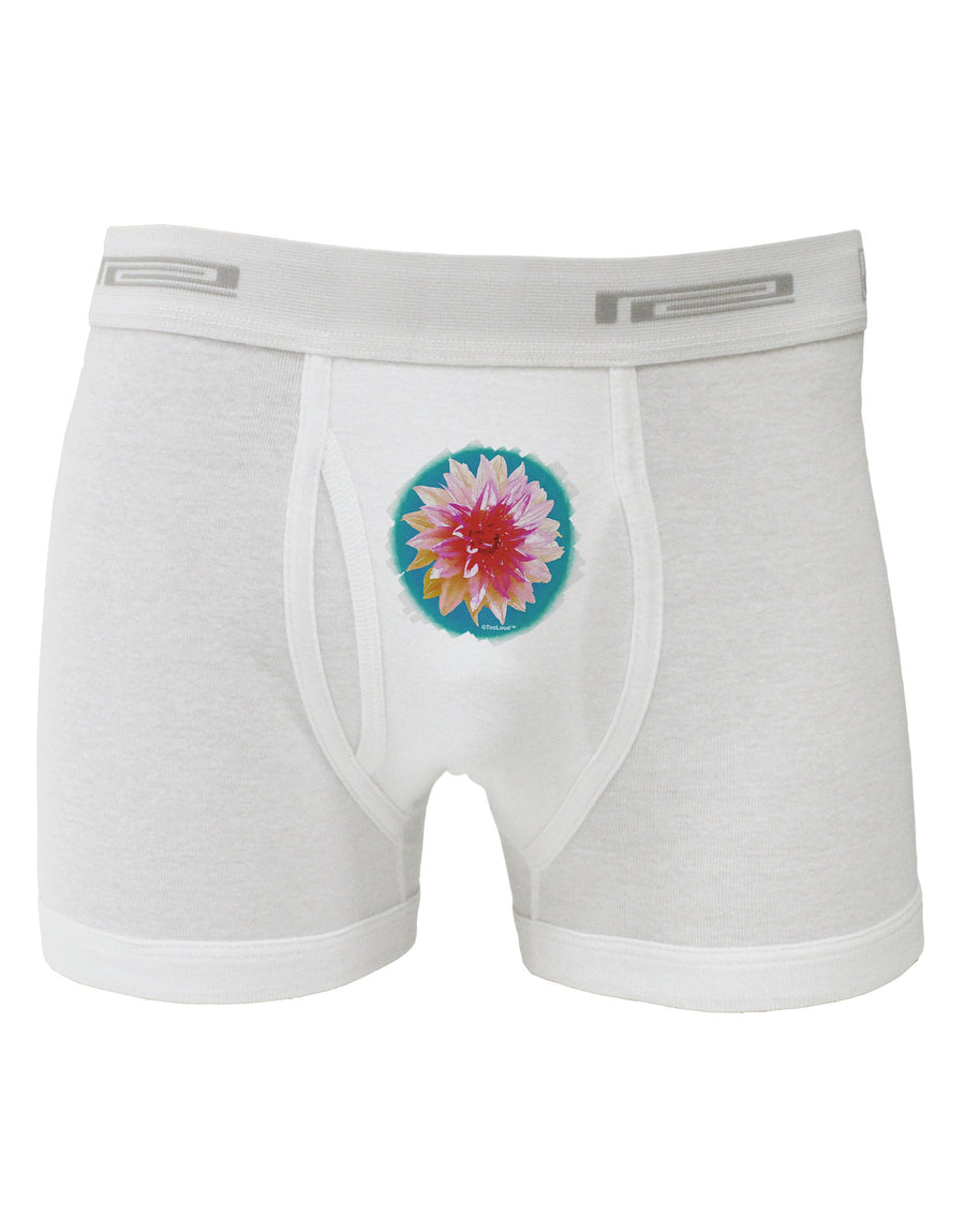 Watercolor Flower Boxer Briefs-Boxer Briefs-TooLoud-White-Small-Davson Sales