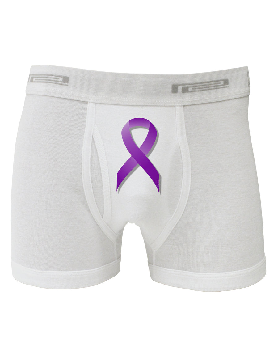 Epilepsy Awareness Ribbon - Purple Boxer Briefs-Boxer Briefs-TooLoud-White-Small-Davson Sales