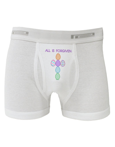 All is forgiven Cross Faux Applique Boxer Briefs-Boxer Briefs-TooLoud-White-Small-Davson Sales