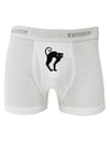 Cute Arched Black Cat Halloween Boxer Briefs-Boxer Briefs-TooLoud-White-Small-Davson Sales