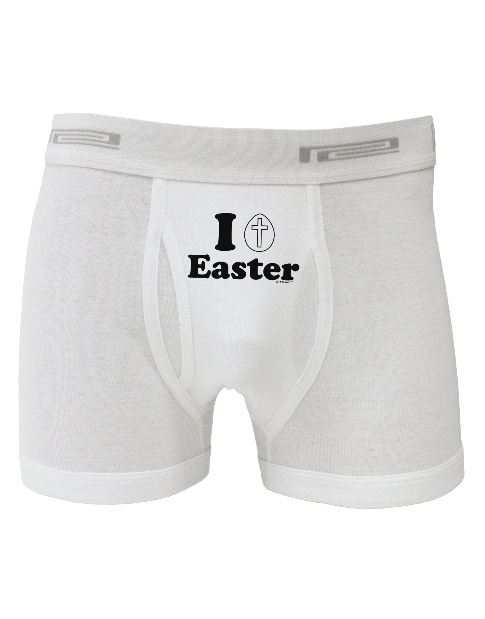 I Egg Cross Easter Design Boxer Briefs by TooLoud-Boxer Briefs-TooLoud-White-Small-Davson Sales