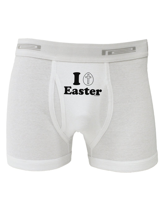 I Egg Cross Easter Design Boxer Briefs by TooLoud-Boxer Briefs-TooLoud-White-Small-Davson Sales