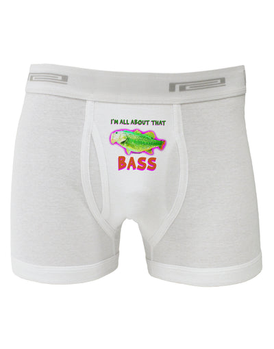 All About That Bass Fish Watercolor Boxer Briefs-Boxer Briefs-TooLoud-White-Small-Davson Sales