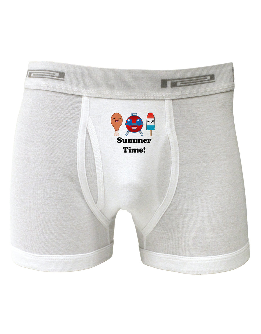 Summer Time Boxer Briefs-Boxer Briefs-TooLoud-White-Small-Davson Sales