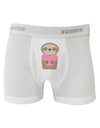 Cute Valentine Sloth Holding Heart Boxer Briefs by TooLoud-Boxer Briefs-TooLoud-White-Small-Davson Sales