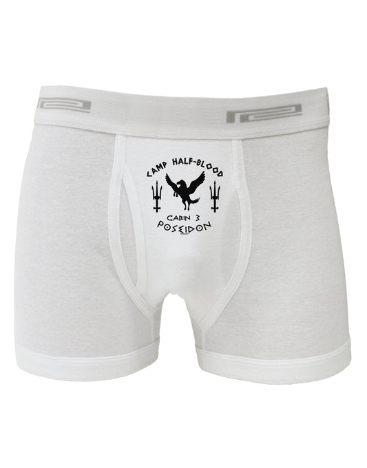 Cabin 3 Poseidon Camp Half Blood Boxer Briefs-Boxer Briefs-TooLoud-White-Small-Davson Sales