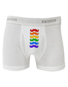 Colorful Rainbow Mustaches Boxer Briefs-Boxer Briefs-TooLoud-White-Small-Davson Sales