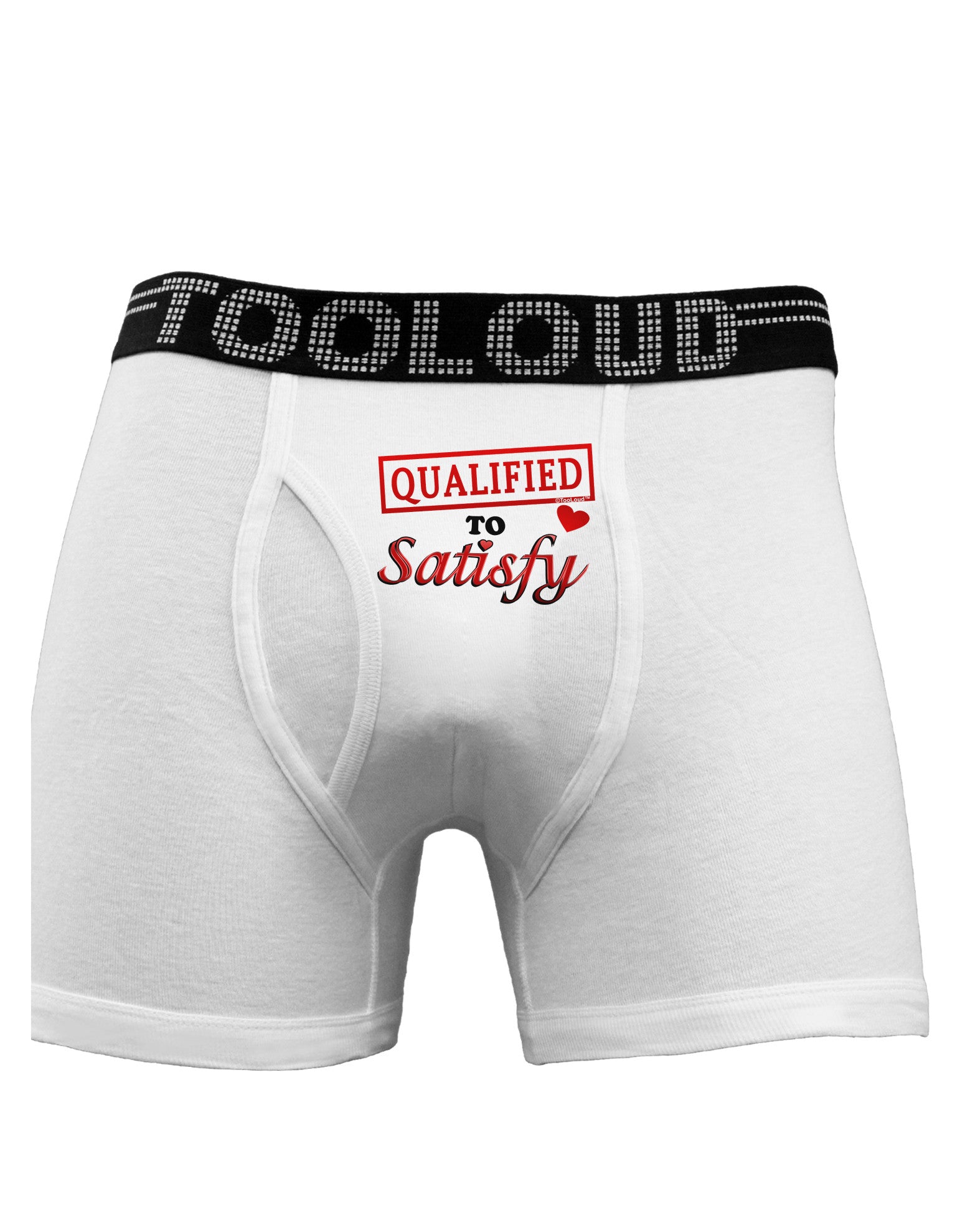 Qualified To Satisfy Boxer Briefs-Boxer Briefs-TooLoud-White-Small-Davson Sales