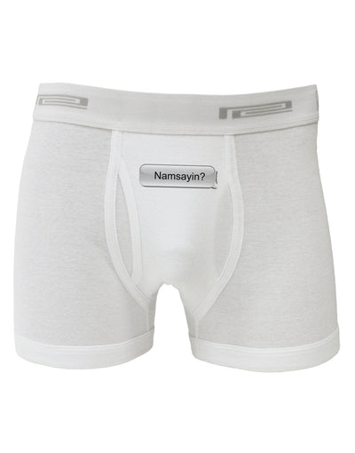 Namsayin Text Bubble Boxer Briefs-Boxer Briefs-TooLoud-White-Small-Davson Sales