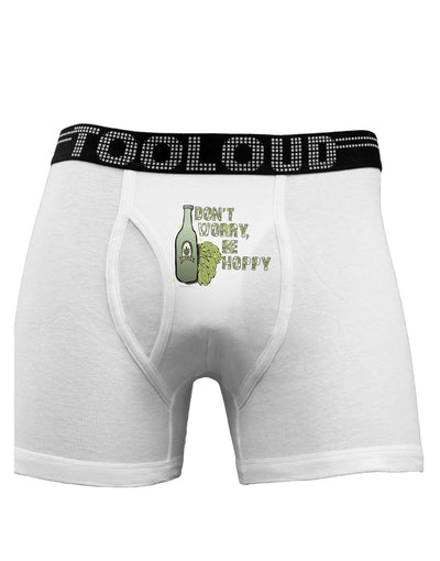 Don't Worry Be Hoppy Boxer Briefs-Boxer Briefs-TooLoud-White-Small-Davson Sales