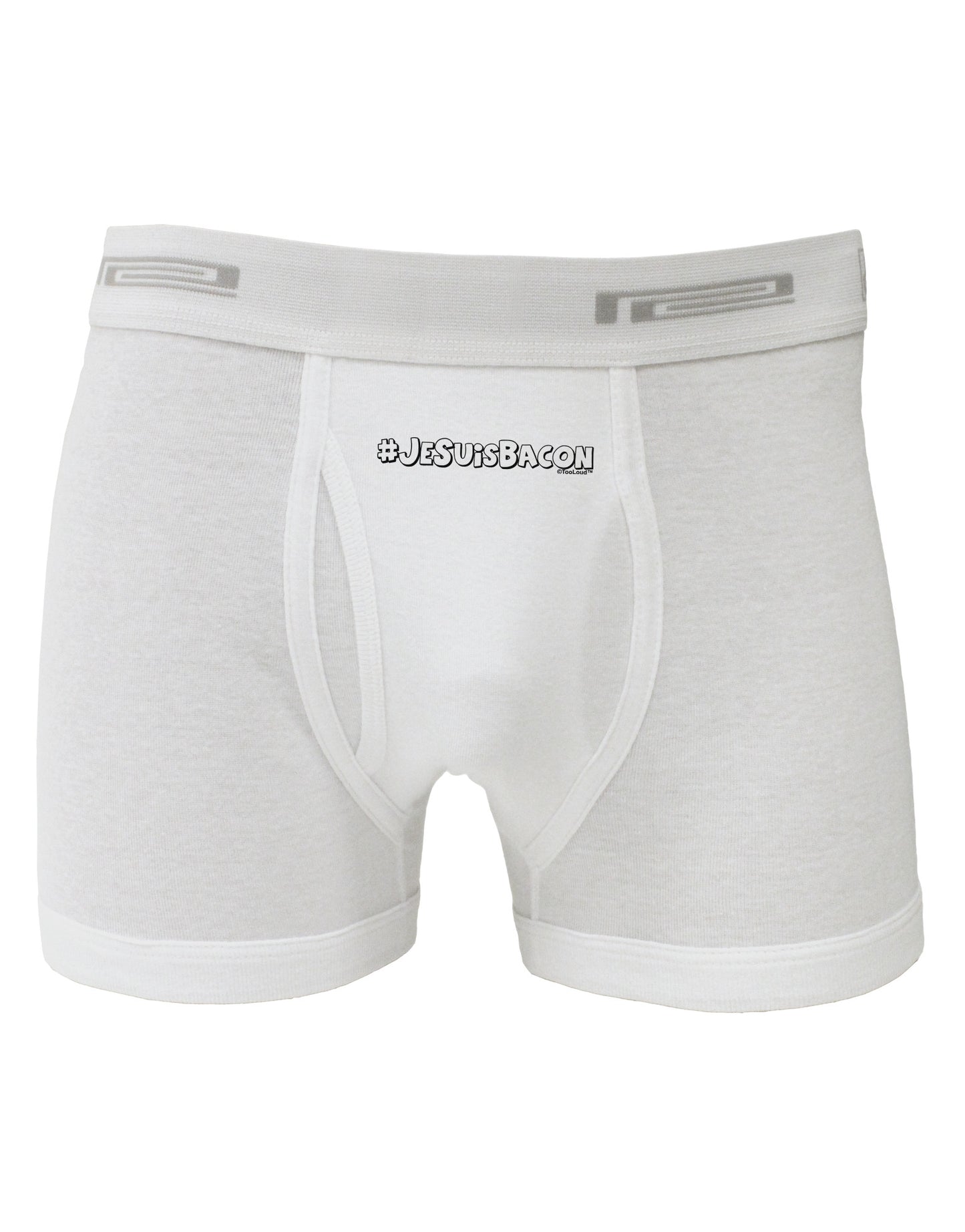Hashtag JeSuisBacon Deco Boxer Briefs-Boxer Briefs-TooLoud-White-Small-Davson Sales