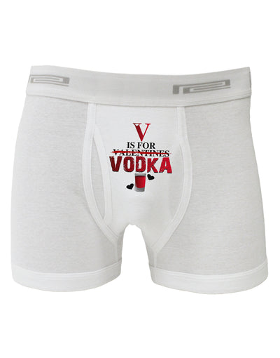 V Is For Vodka Boxer Briefs-Boxer Briefs-TooLoud-White-Small-Davson Sales