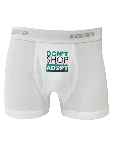 Don't Shop Adopt Boxer Briefs-Boxer Briefs-TooLoud-White-Small-Davson Sales