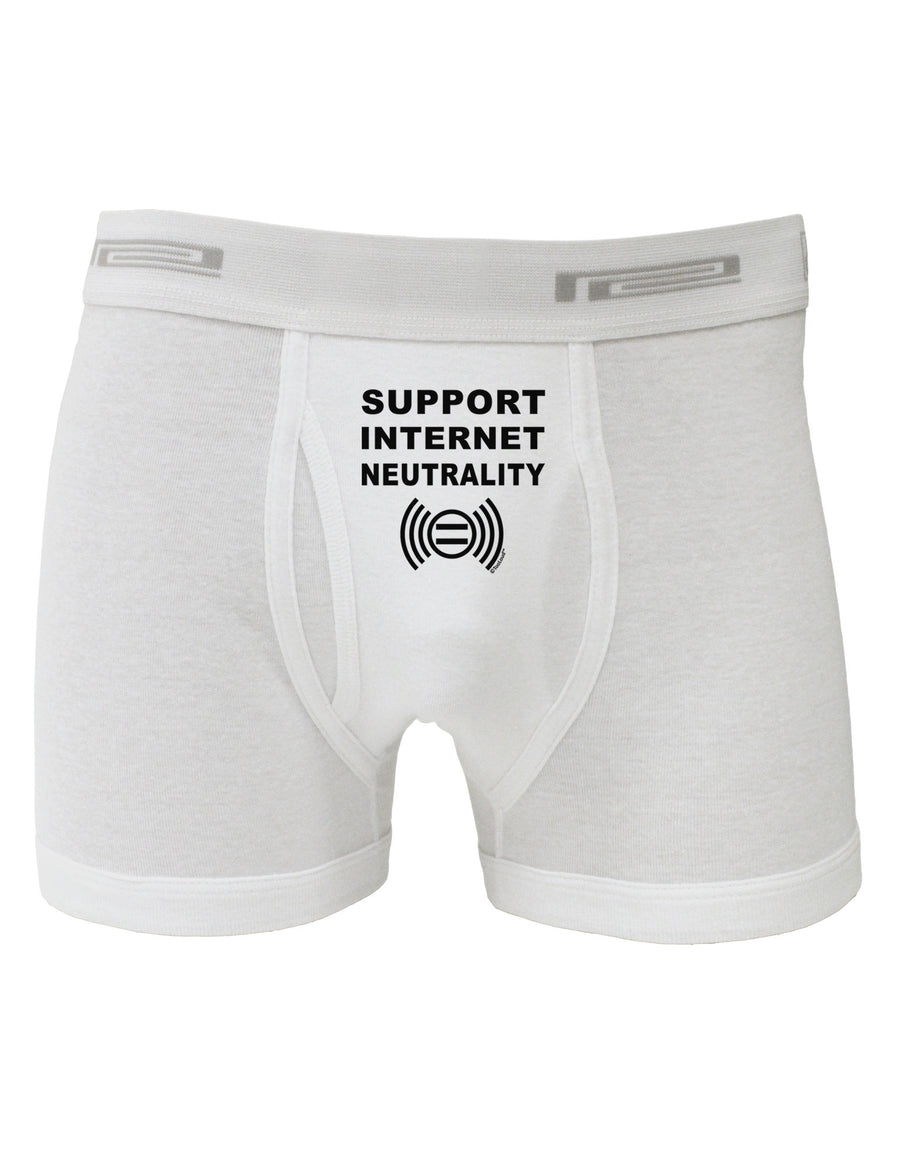 Support Internet Neutrality Boxer Briefs-Boxer Briefs-TooLoud-White-Small-Davson Sales