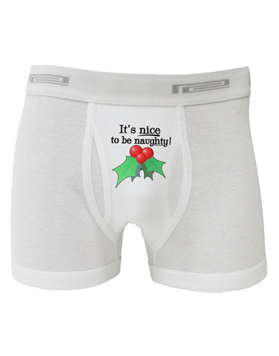 Nice to be Naughty Boxer Briefs-Boxer Briefs-TooLoud-White-Small-Davson Sales