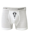 Black and White Mystic Bird Skull Day of the Dead Boxer Briefs-Boxer Briefs-TooLoud-White-Small-Davson Sales