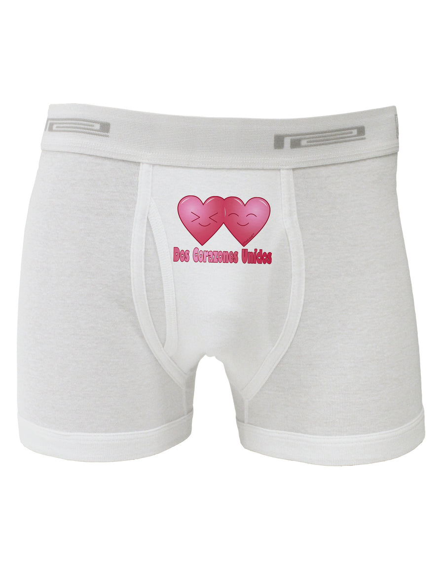 Dos Corazones Unidos Design Boxer Briefs by TooLoud-Boxer Briefs-TooLoud-White-Small-Davson Sales