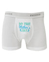 My First Mother's Day - Baby Feet - Blue Boxer Briefs by TooLoud-Boxer Briefs-TooLoud-White-Small-Davson Sales