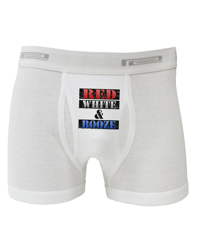 Red White & Booze Boxer Briefs-Boxer Briefs-TooLoud-White-Small-Davson Sales