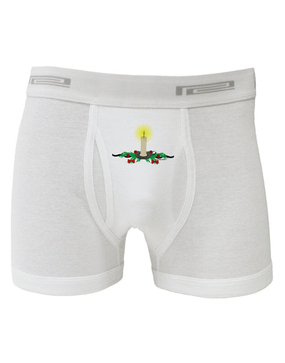 Chirstmas Candle Boxer Briefs-Boxer Briefs-TooLoud-White-Small-Davson Sales