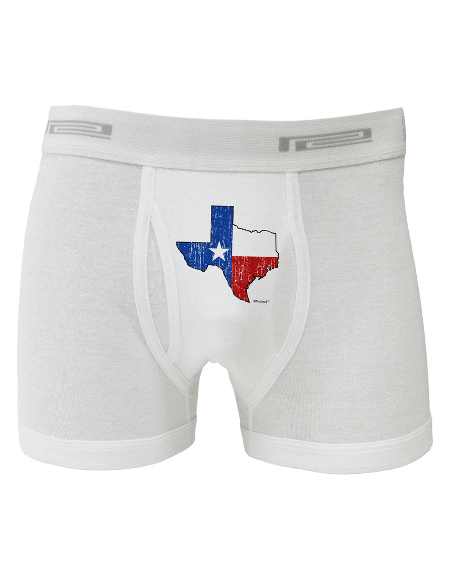 State of Texas Flag Design - Distressed Boxer Briefs-Boxer Briefs-TooLoud-White-Small-Davson Sales