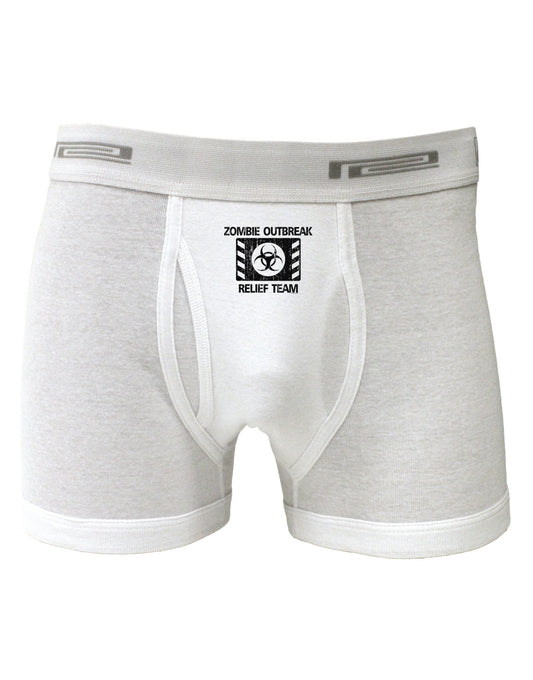 Zombie Outbreak Relief Team Biohazard Boxer Briefs-Boxer Briefs-TooLoud-White-Small-Davson Sales