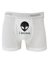 Extraterrestrial - I Believe Distressed Boxer Briefs by TooLoud-Boxer Briefs-TooLoud-White-Small-Davson Sales