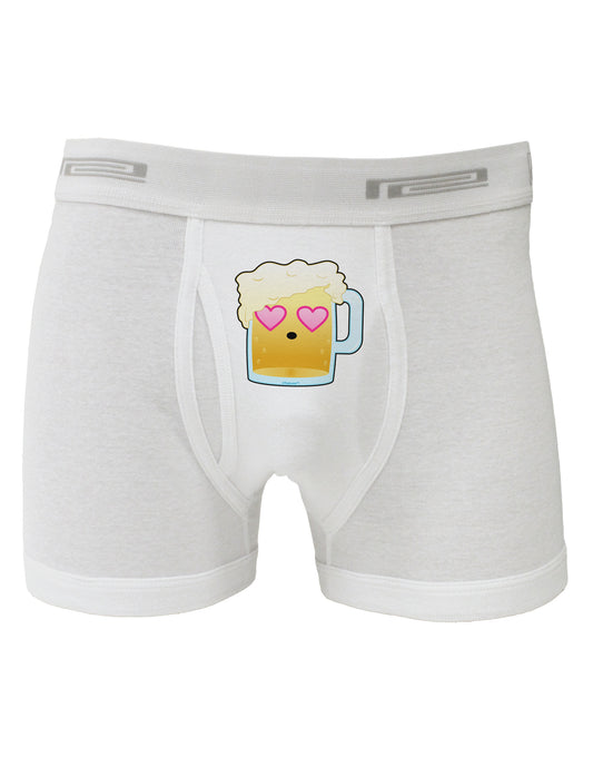 Cute Infatuated Beer Boxer Briefs by TooLoud-Boxer Briefs-TooLoud-White-Small-Davson Sales