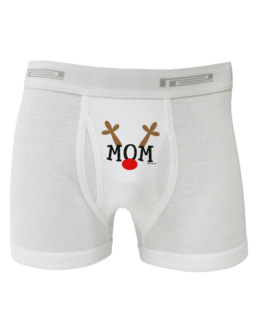 Matching Family Christmas Design - Reindeer - Mom Boxer Briefs by TooLoud-Boxer Briefs-TooLoud-White-Small-Davson Sales