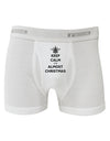 Keep Calm It's Almost Christmas Boxer Briefs-Boxer Briefs-TooLoud-White-Small-Davson Sales