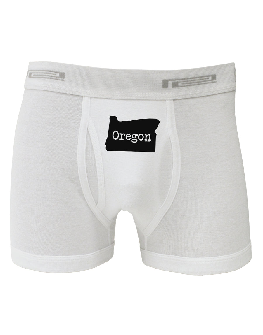 Oregon - United States Shape Boxer Briefs by TooLoud-Boxer Briefs-TooLoud-White-Small-Davson Sales