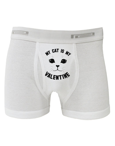 My Cat is my Valentine Boxer Briefs by-Boxer Briefs-TooLoud-White-Small-Davson Sales