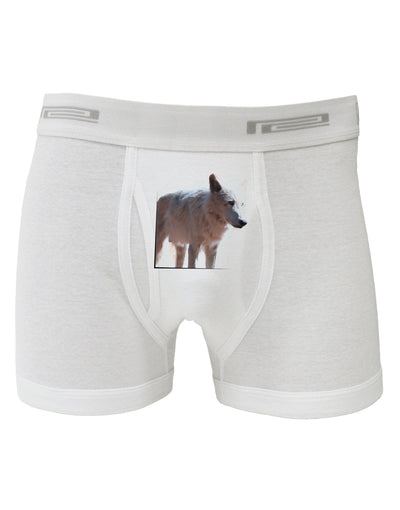 Magnificent Full White Wolf Boxer Briefs-Boxer Briefs-TooLoud-White-Small-Davson Sales