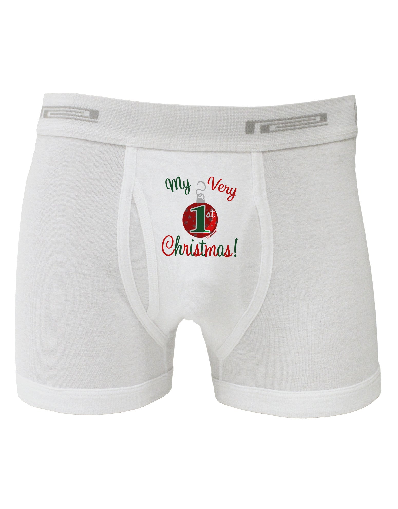 My Very 1st Christmas Boxer Briefs-Boxer Briefs-TooLoud-White-Small-Davson Sales