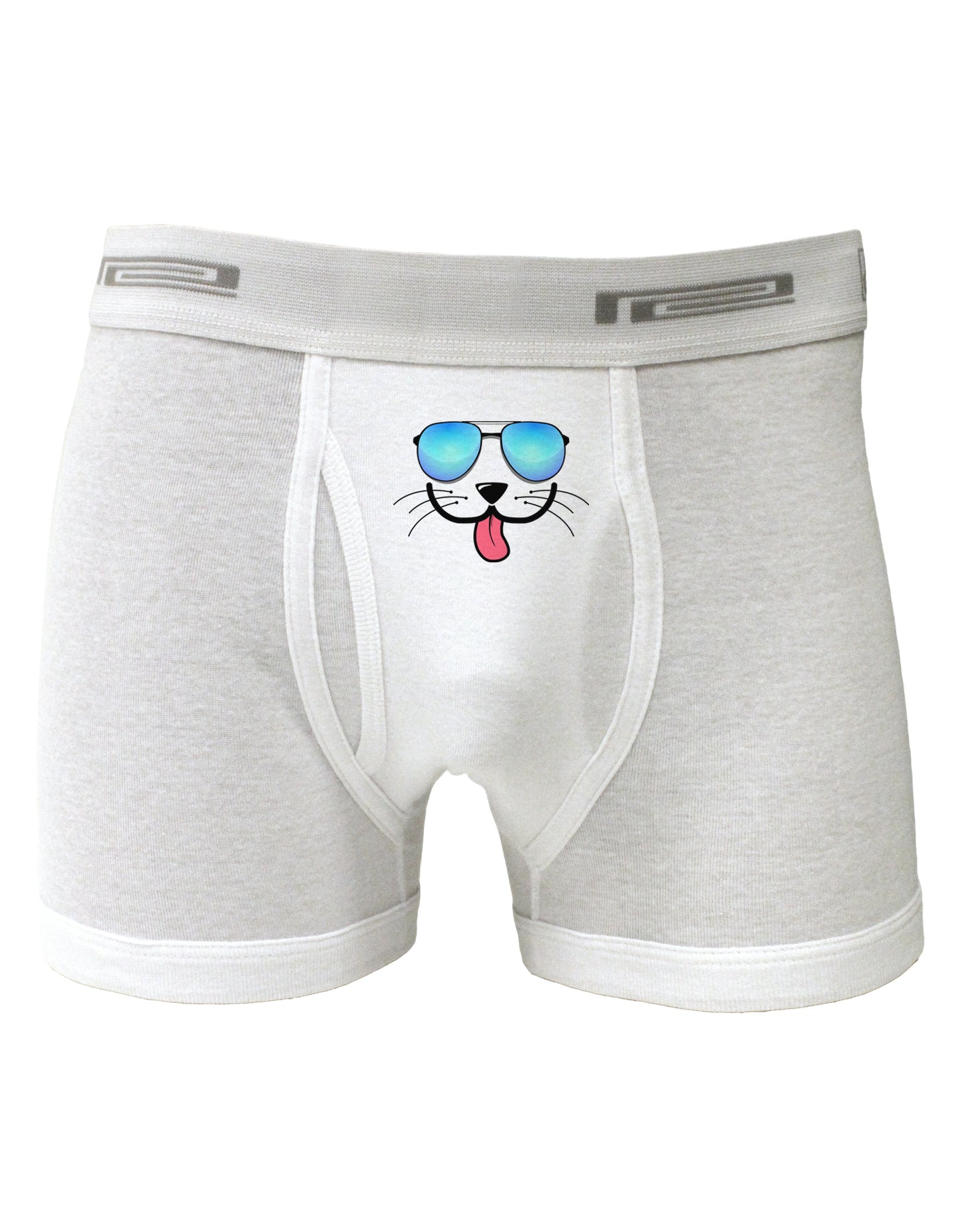 Kyu-T Face - Puppino Cool Sunglasses Boxer Briefs-Boxer Briefs-TooLoud-White-Small-Davson Sales