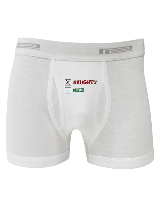 Naughty or Nice Christmas - Naughty Boxer Briefs-Boxer Briefs-TooLoud-White-Small-Davson Sales
