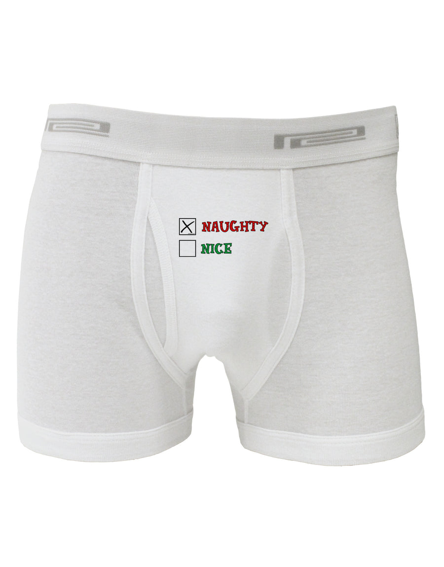 Naughty or Nice Christmas - Naughty Boxer Briefs-Boxer Briefs-TooLoud-White-Small-Davson Sales